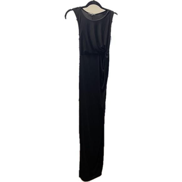 Long Black Maternity Dress - Picture 1 of 4